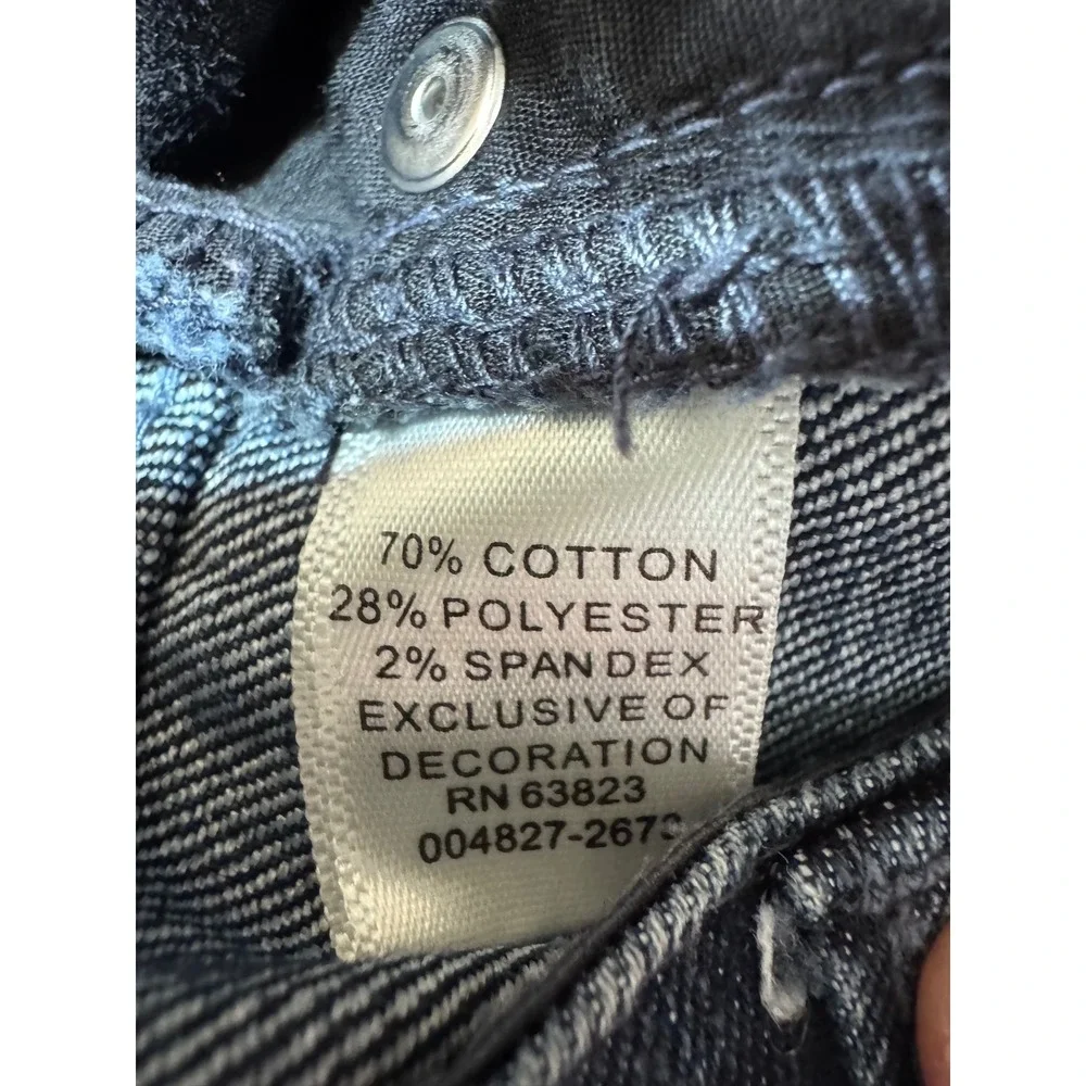Christopher & Banks 6 Blue Capri Jeans Women's High Rise Stretch Denim